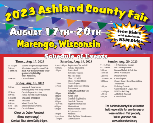 2023 Ashland County Fair! 4-H Updates & Premium Book
