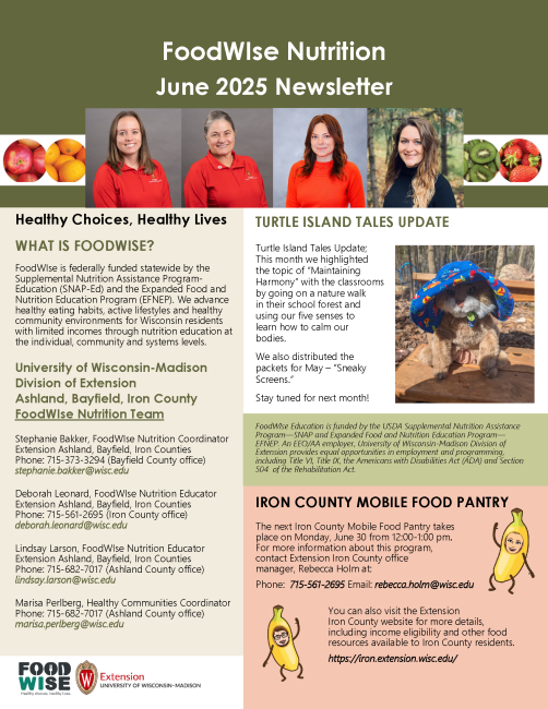 Spring 2025 FoodWIse Newsletters!