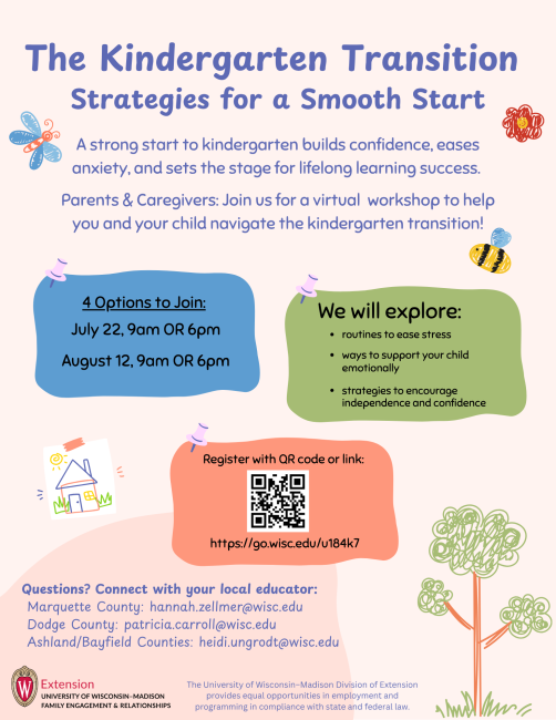 The Kindergarten Transition – Virtual Workshop