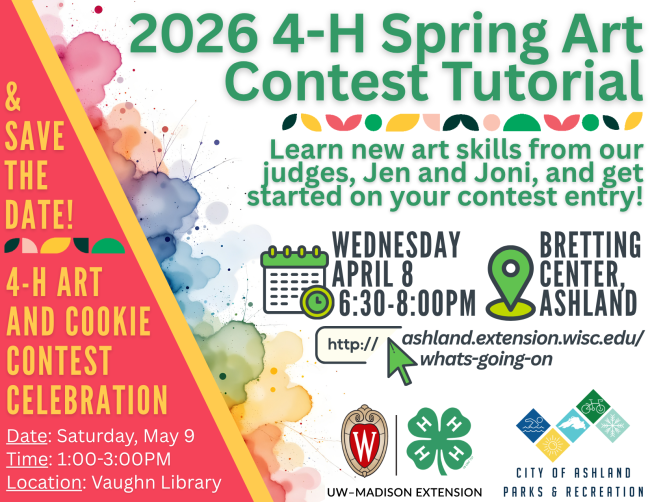 decorative, postcard invite to art workshop, all information included in text