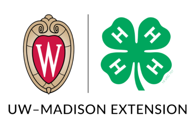 Uw-Madison Extension and 4-H co-branded logo
