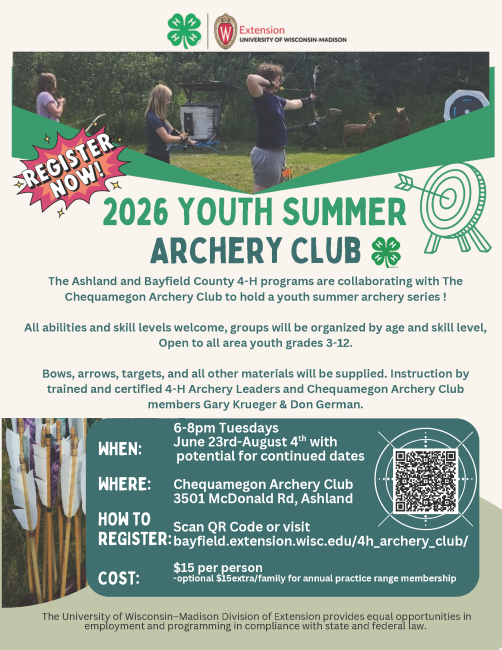 poster for archery club